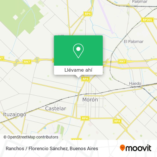 Mapa de Ranchos / Florencio Sánchez
