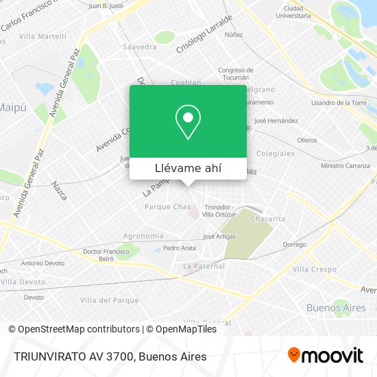 Mapa de TRIUNVIRATO AV 3700