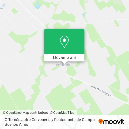 Mapa de Q'Tomás Jofre Cervecería y Restaurante de Campo