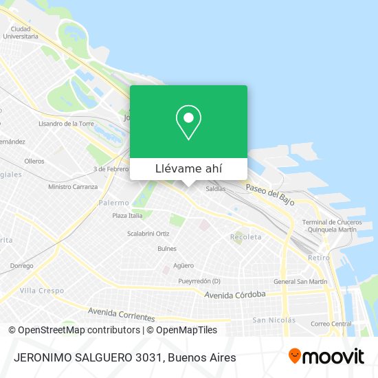 Mapa de JERONIMO SALGUERO 3031
