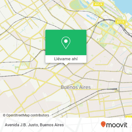 Mapa de Avenida J.B. Justo