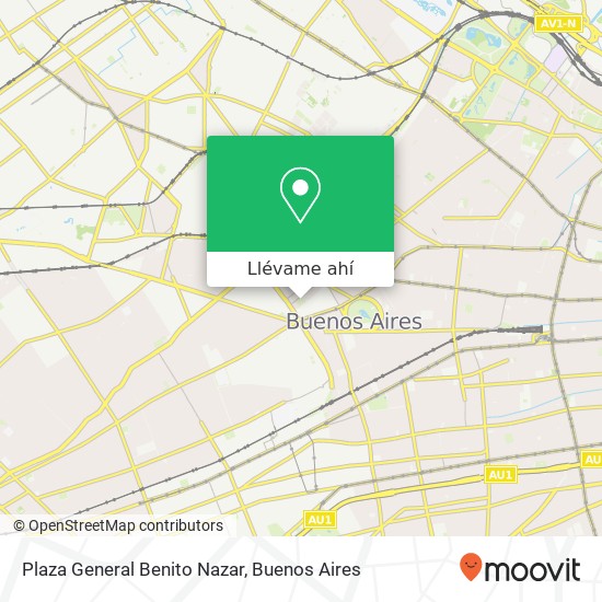 Mapa de Plaza General Benito Nazar