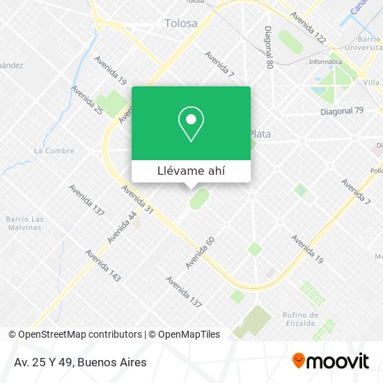 Mapa de Av. 25 Y 49