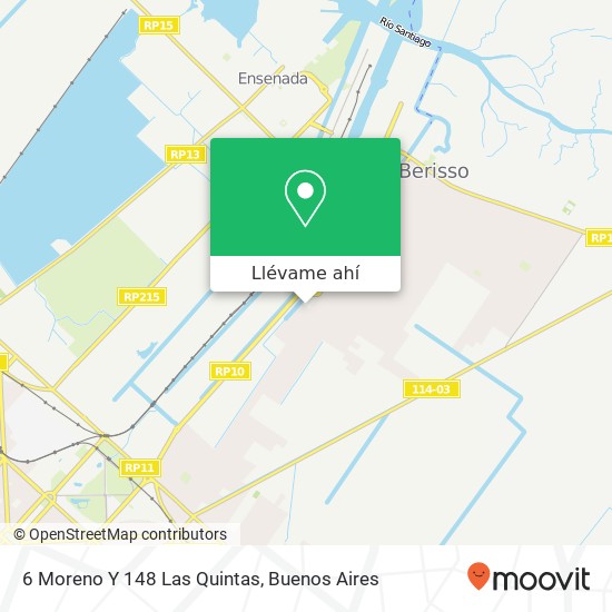 Mapa de 6 Moreno Y 148 Las Quintas