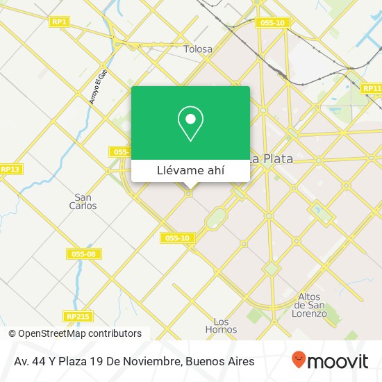 Mapa de Av. 44 Y Plaza 19 De Noviembre