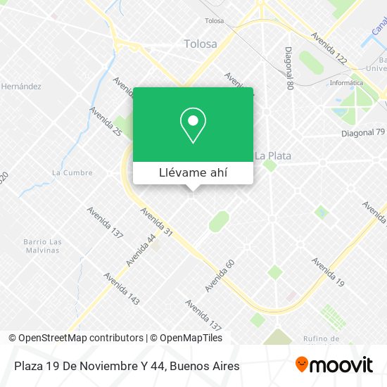 Mapa de Plaza 19 De Noviembre Y 44