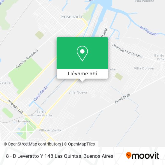 Mapa de 8 - D Leveratto Y 148 Las Quintas