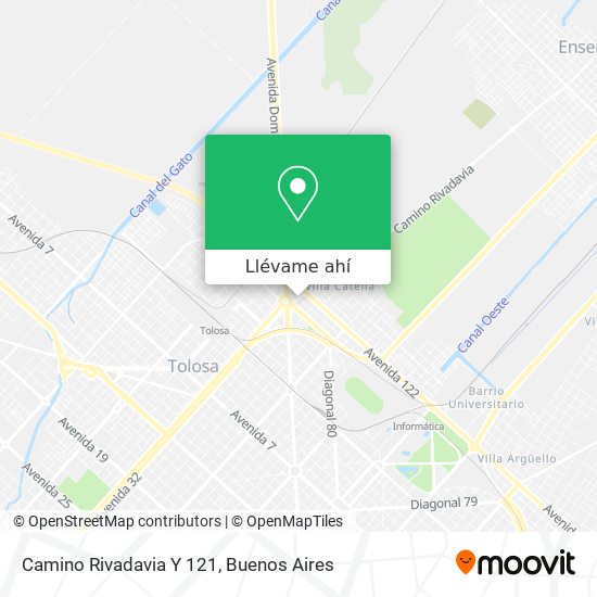 Mapa de Camino Rivadavia Y 121