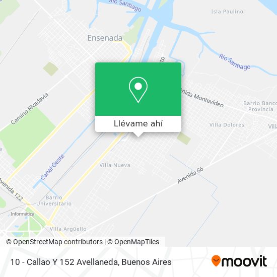 Mapa de 10 - Callao Y 152 Avellaneda