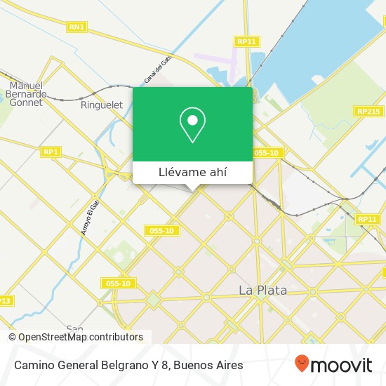 Mapa de Camino General Belgrano Y 8