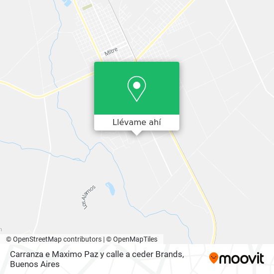 Mapa de Carranza e  Maximo Paz y calle a ceder   Brands