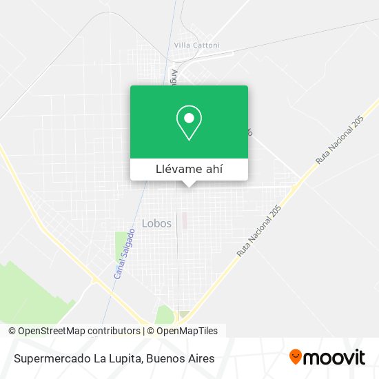 Mapa de Supermercado La Lupita