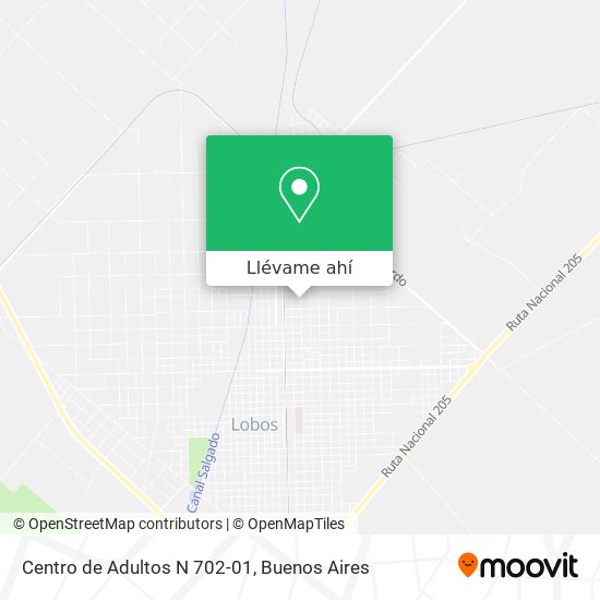 Mapa de Centro de Adultos N 702-01