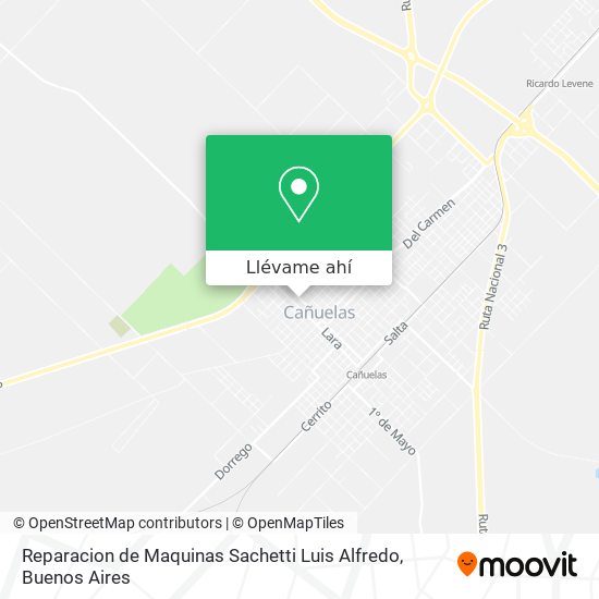 Mapa de Reparacion de Maquinas Sachetti Luis Alfredo