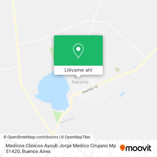 Mapa de Medicos Clinicos-Ayoub Jorge Medico Cirujano Mp 51420