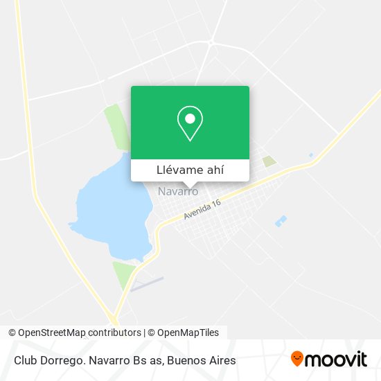 Mapa de Club Dorrego. Navarro Bs as