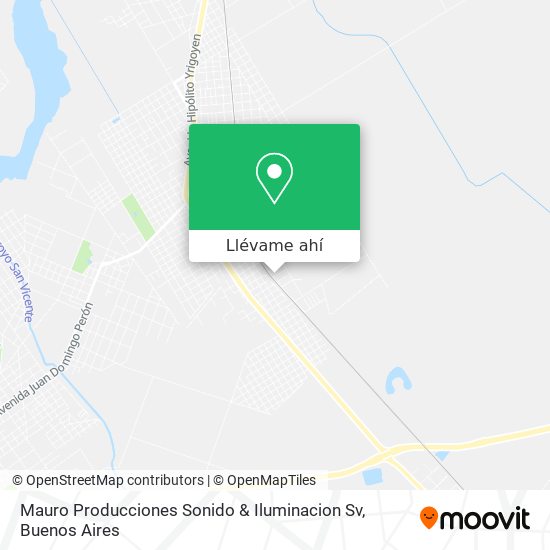 Mapa de Mauro Producciones Sonido & Iluminacion Sv