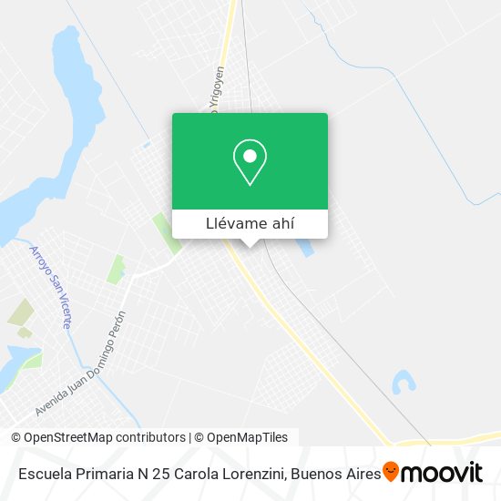 Mapa de Escuela Primaria N 25 Carola Lorenzini