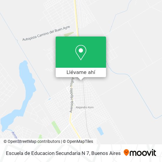 Mapa de Escuela de Educacion Secundaria N 7