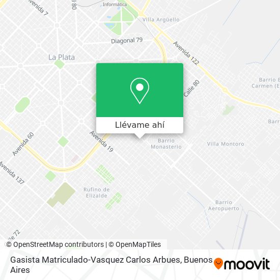 Mapa de Gasista Matriculado-Vasquez Carlos Arbues