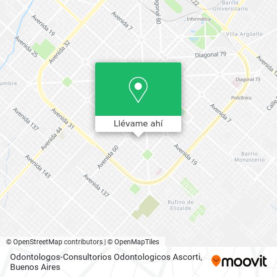 Mapa de Odontologos-Consultorios Odontologicos Ascorti