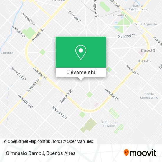 Mapa de Gimnasio Bambú