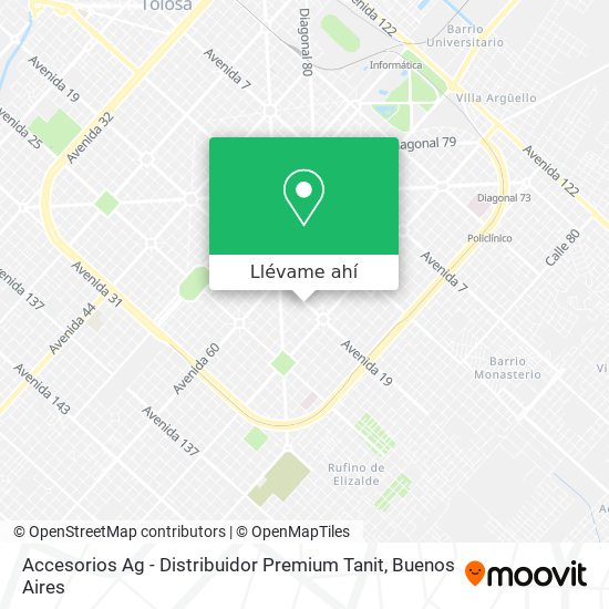 Mapa de Accesorios Ag - Distribuidor Premium Tanit