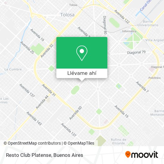 Mapa de Resto Club Platense