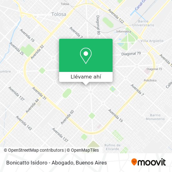 Mapa de Bonicatto Isidoro - Abogado