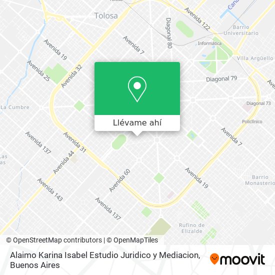 Mapa de Alaimo Karina Isabel Estudio Juridico y Mediacion
