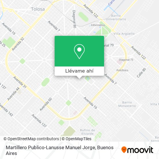 Mapa de Martillero Publico-Lanusse Manuel Jorge