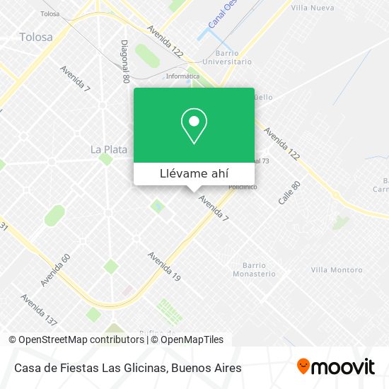 Mapa de Casa de Fiestas Las Glicinas