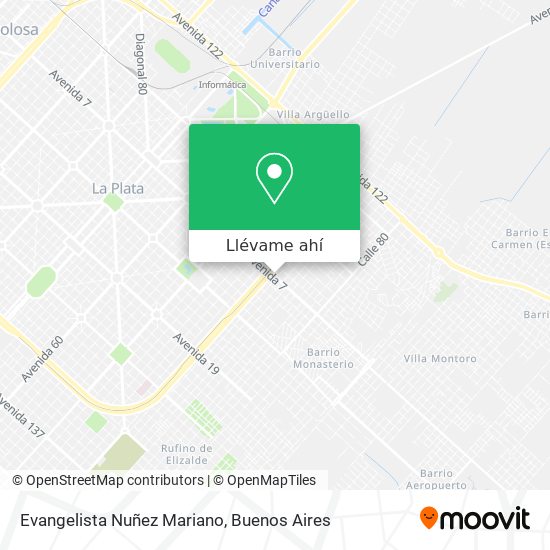 Mapa de Evangelista Nuñez Mariano