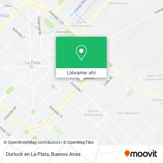 Mapa de Durlock en La Plata