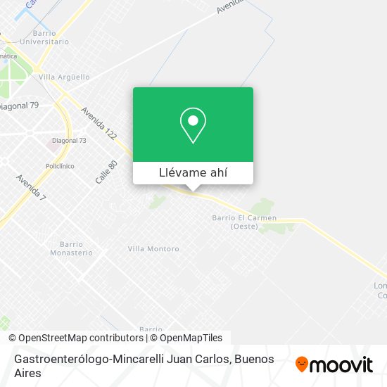 Mapa de Gastroenterólogo-Mincarelli Juan Carlos