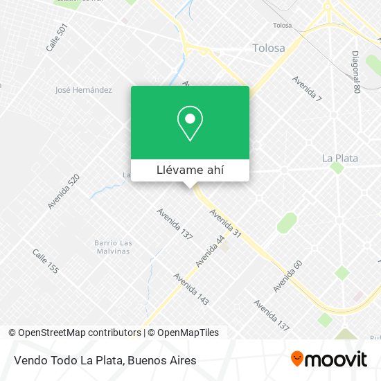 Mapa de Vendo Todo La Plata