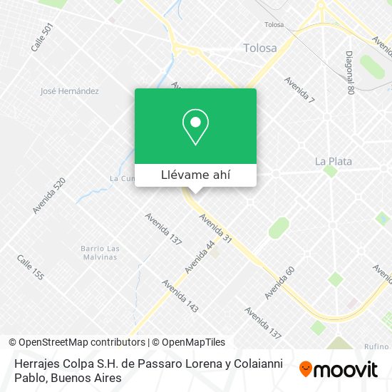 Mapa de Herrajes Colpa S.H. de Passaro Lorena y Colaianni Pablo