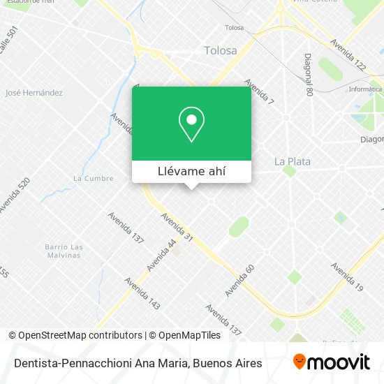 Mapa de Dentista-Pennacchioni Ana Maria