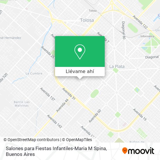 Mapa de Salones para Fiestas Infantiles-Maria M Spina