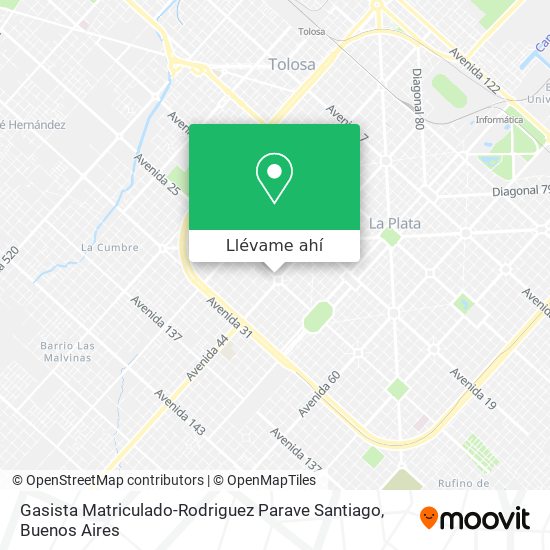 Mapa de Gasista Matriculado-Rodriguez Parave Santiago
