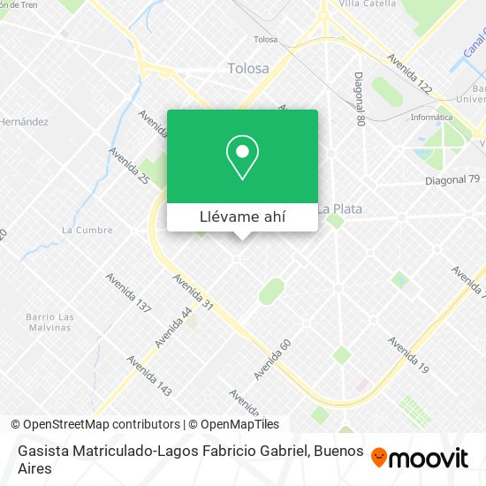 Mapa de Gasista Matriculado-Lagos Fabricio Gabriel