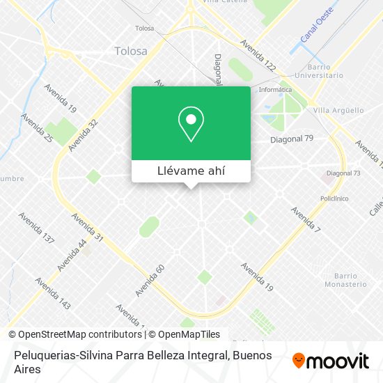 Mapa de Peluquerias-Silvina Parra Belleza Integral