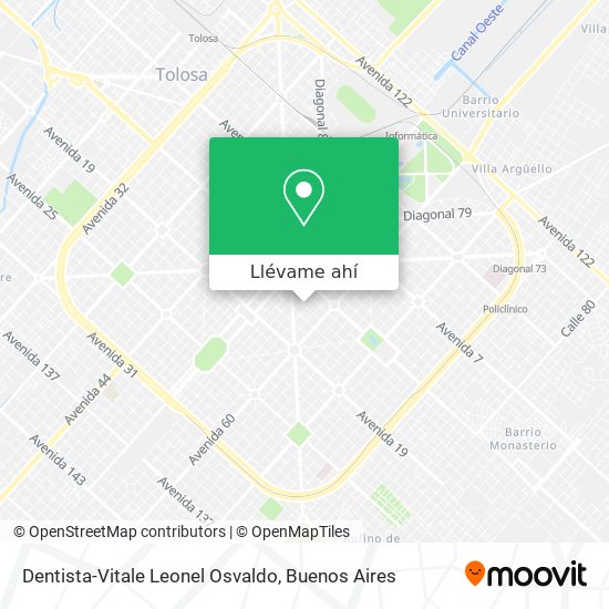 Mapa de Dentista-Vitale Leonel Osvaldo