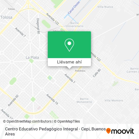 Mapa de Centro Educativo Pedagógico Integral - Cepi