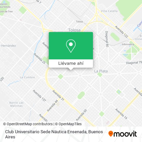 Mapa de Club Universitario Sede Náutica Ensenada
