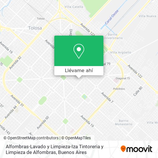 Mapa de Alfombras-Lavado y Limpieza-Iza Tintoreria y Limpieza de Alfombras