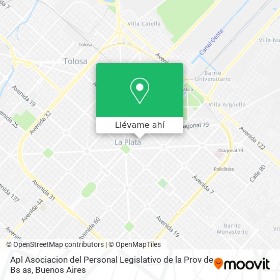 Mapa de Apl Asociacion del Personal Legislativo de la Prov de Bs as