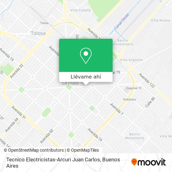 Mapa de Tecnico Electricistas-Arcuri Juan Carlos