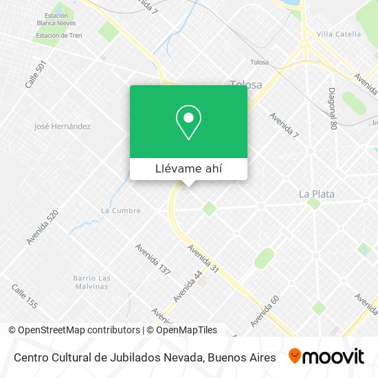Mapa de Centro Cultural de Jubilados Nevada