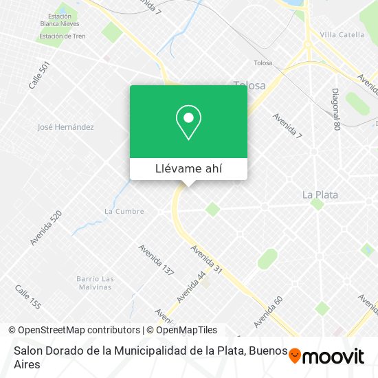 Mapa de Salon Dorado de la Municipalidad de la Plata